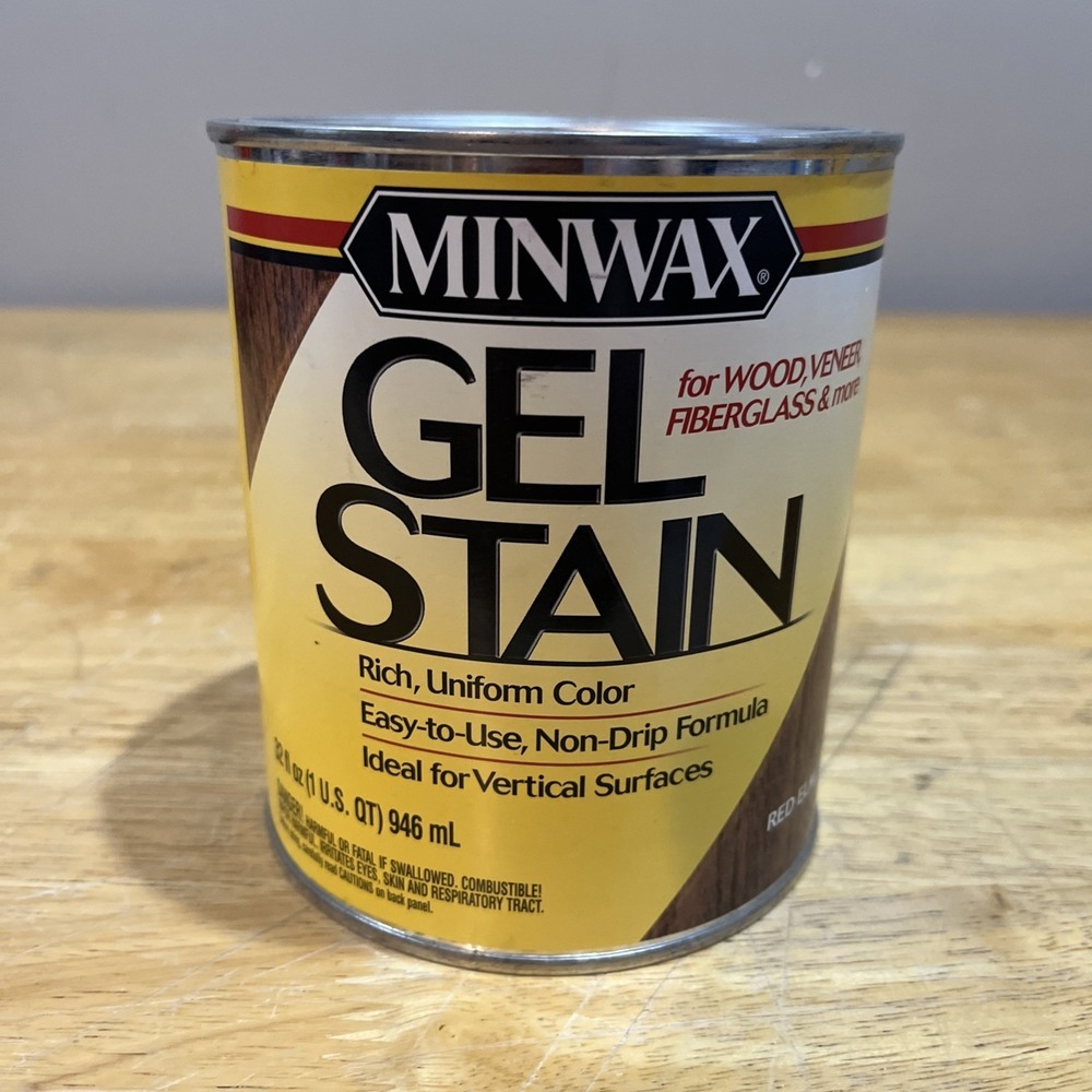 Discontinued Minwax  Interior Wood Gel Stain RED ELM 609 - 1 Qt (32 fl oz) - NEW
